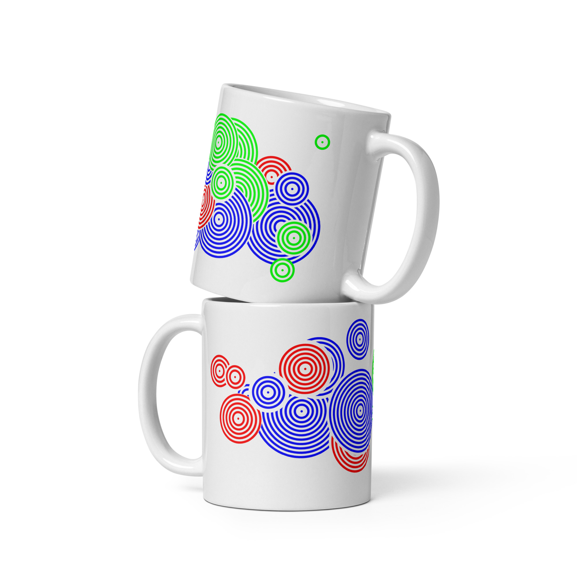 White glossy mug